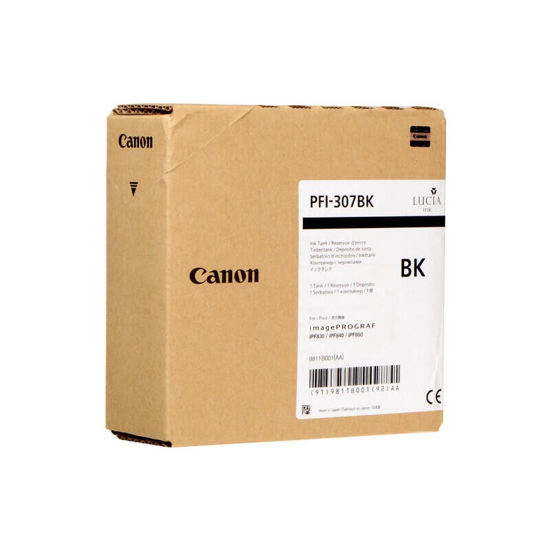 Canon Original PFI-307BK Druckerpatrone - schwarz 330ml