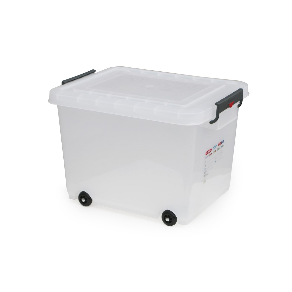 Araven Rolling Bac + Ruedas Transparente