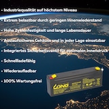 thumbnail of Bleiakku 12V 2,2Ah KS2.3-12 Blei wartungsfrei AGM VdS