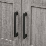 thumbnail of kleankin mueble para debajo del lavabo armario de suelo para baño de madera con 2 puertas y estante abierto estilo moderno 60x30x60 cm gris