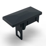 thumbnail of 10x Qualinos Pfostenkappen 60x40 mm mit Überstand und Sichherungssteg in Anthrazit 7016 für Zaunpfosten Rechteckrohr UV-stabilisiert Made in Germany