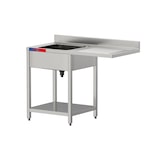 thumbnail of Gasfrit – Lavello sottobanco con 1 vasca e 1 sgocciolatoio,  industriale, in acciaio inox, 1200 x 600 x 850 mm.