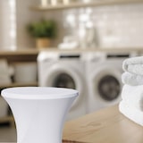 thumbnail of 10er Set Stehtischhusse Stretch weiß Ø 80 cm Tischhusse