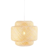 thumbnail of tectake Plafonnier Lignea Lux en bambou, de style bohème, 40W - marron - 405208