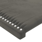 thumbnail of vidaXL LED Kopfteil Dunkelgrau 147x16x118/128 cm Samt