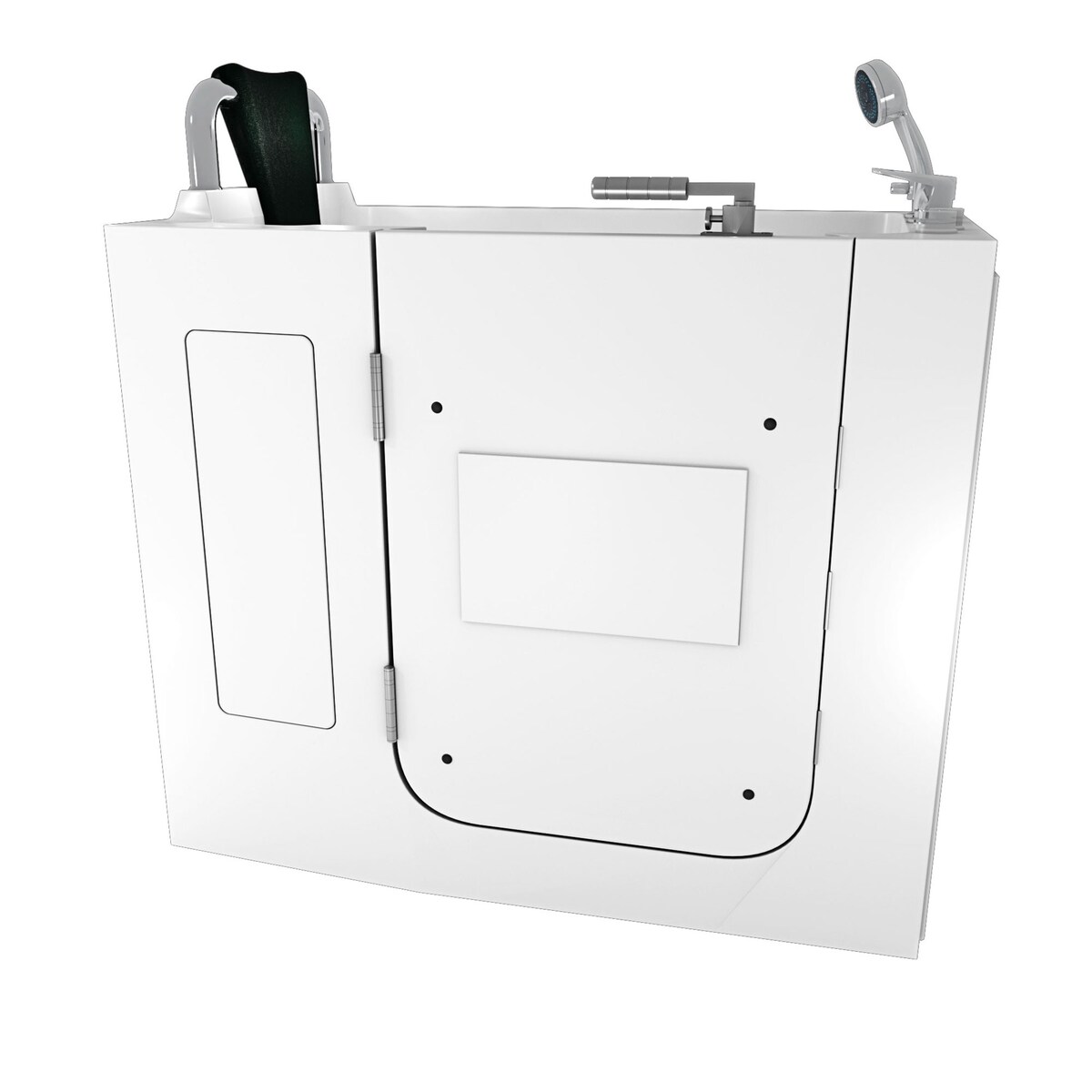 AcquaVapore Sitzwanne Whirlpool Badewanne mit Tür S08WP-B-L 110x68cm