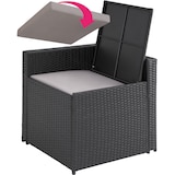 thumbnail of tectake Conjunto de móveis de rattan Verona  Preto