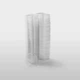 thumbnail of Metro Professional Vaschetta ovale in PET con coperchio incernierato 250 cc transparent - (1 cf x 100 pz)