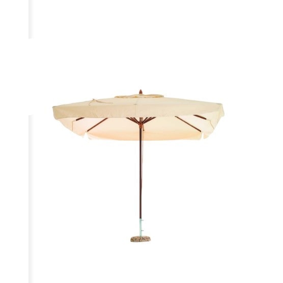Salmar Ombrellone Oasis m.3x4 in legno con telo ecrù