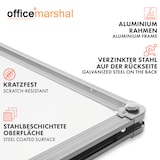 thumbnail of KARAT Whiteboard Office Marshal Alurahmen Magnettafel Stiftablage 60 x 90 cm Silber