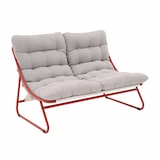 thumbnail of Lage 4-zits tuinset in terracotta metaal