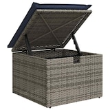 thumbnail of vidaXL 6-tlg. Garten-Sofagarnitur mit Kissen Grau Poly Rattan Akazie