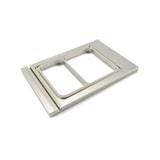 thumbnail of Maxima - Stampo Menu Tray 225x175 mm Small, 2 scomparti, adatto solo per sigillatrice Maxima Small, codice 9369105