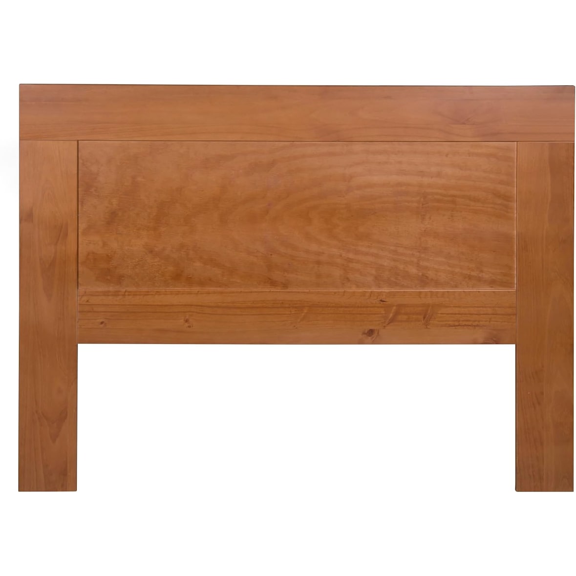 Cabecero para Somier de 150 cm, Medidas: (110x160x2) cm (altoxanchoxfondo), realizado en Madera de Pino Macizo, Color cerezo