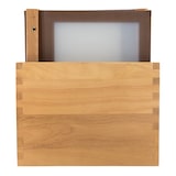 thumbnail of Securit® Portamenù in legno con 2 inserti singoli, visibili 4xA4 – Set da 20