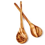 thumbnail of 2er Set Kochlöffel aus Olivenholz mit rundem Stiel 25 cm