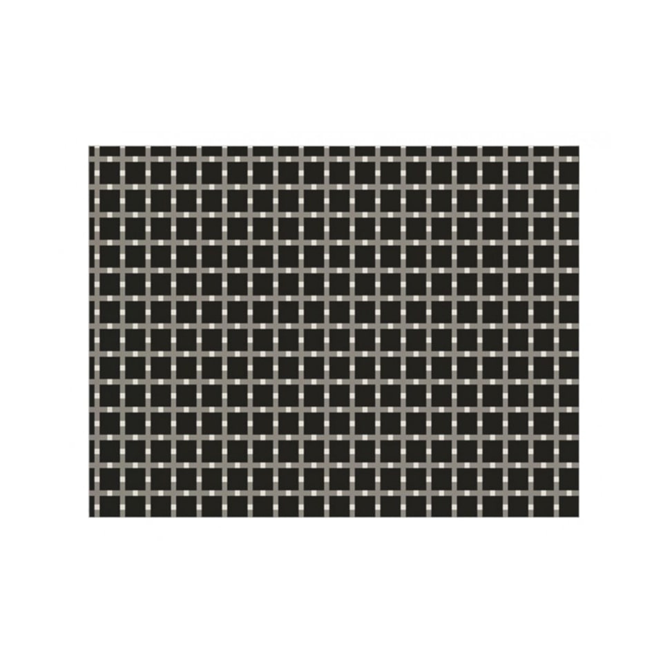 Packung mit 500 einzelnen Tischdecken aus dekoriertem Papier, schwarze Quadrate, 28 x 40,5, Offsetdruck, 80 g