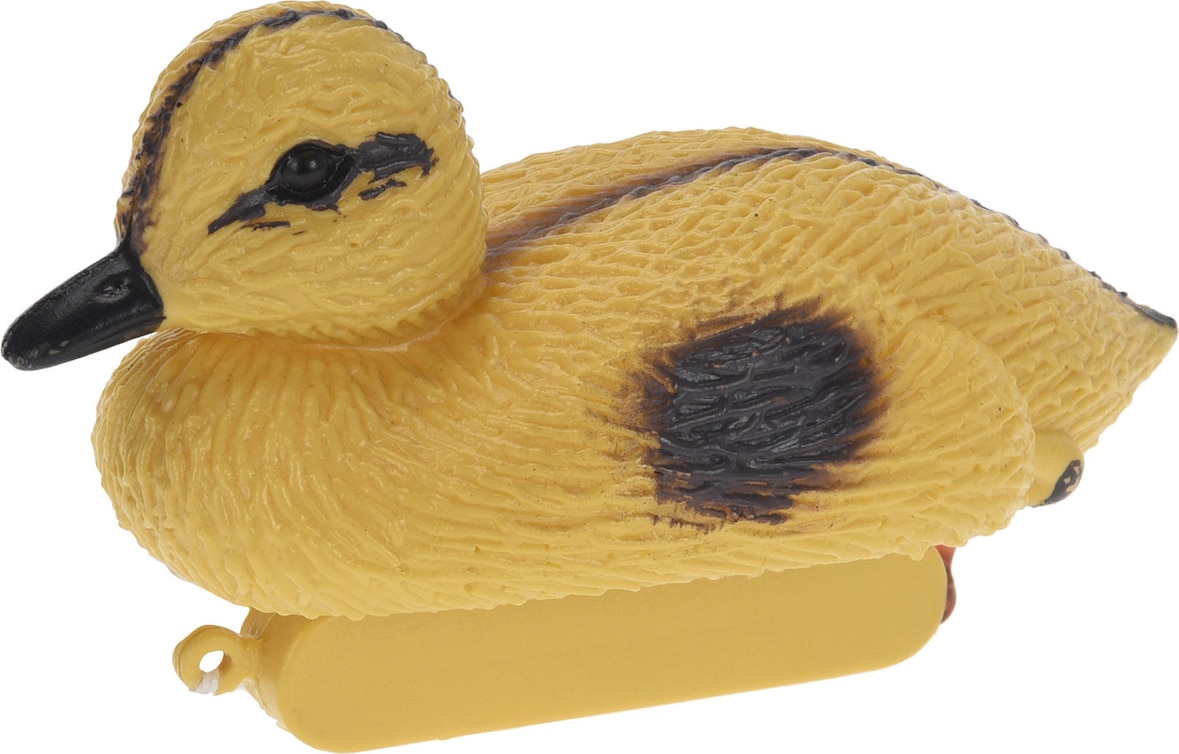 Ente Dekofigur 12x6x7cm Kunststoff 1 Stück Teichfigur Gartenteich Schwimmente Deko Entenküken Schwimmtiere Teich Garten Gelb
