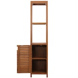 thumbnail of Teak-Regal HWC-M84, Badschrank Badregal Badezimmer, hochwertiges B-Grade-Teak (Kernholz, 20-30 Jahre), 180x40cm
