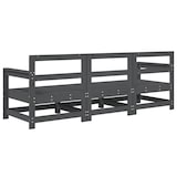 thumbnail of vidaXL 3-delige Loungeset massief grenenhout grijs