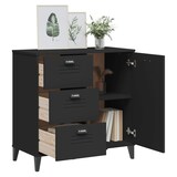 thumbnail of vidaXL Sideboard VIKEN Schwarz 80x40x80 cm Holzwerkstoff
