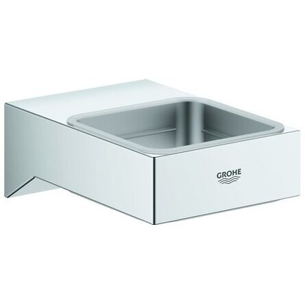 GROHE Halter Selection Cube 40865 fürGlas/Seifenschale/Seifenspender chrom