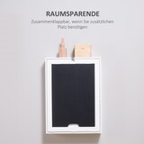thumbnail of Wandschreibtisch Klapptisch 60x95x147 cm mit 5 Fächern Schreibtafel Wandmontage platzsparend MDF Schwarz