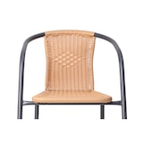thumbnail of aro Sillón apilable, polietileno, aspecto ratán, marrón oscuro/beige