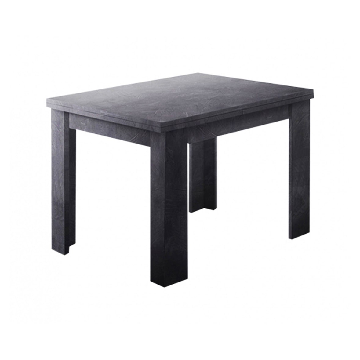 Dmora Tavolo allungabile Otto, Consolle ausiliare da cucina, Tavolo allungabile, 100% Made in Italy, cm 90x90h75, Ardesia