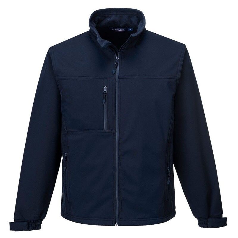 Portwest - Blouson de travail Softshell déperlant et coupe vent Bleu Marine Taille 2XL