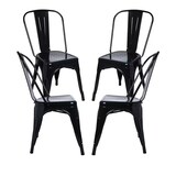 thumbnail of Gasfrit - Silla tolix negra con respaldo pack 4 unidades