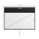 thumbnail of HOMCOM Telo Proiettore 100" Rapporto 16:9 Fissaggio a Muro e Soffitto