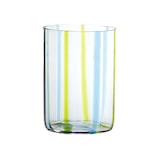 thumbnail of Bicchiere Tirache Zafferano in vetro borosilicato bicolore Acquamarina-verde box 6 pezzi