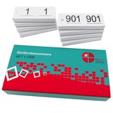 thumbnail of Benza - Garderobenummers cloakroom – Set 1 t/m 1000 – Dubbele Tickets - Wit