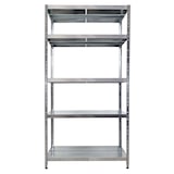 thumbnail of Grima, scaffale in kit, cm.120x50X234h, metallo, 5 piani,montaggio ad incastro, zincato.