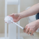 thumbnail of Relaxdays WC Bürstenkopf im 5er Set, lose Toilettenbürsten Gewinde 9,5 mm, Ersatzbürstenkopf Durchmesser 8 cm, weiß