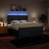 thumbnail of vidaXL Boxspringbett mit Matratze Blau 180x200 cm Stoff