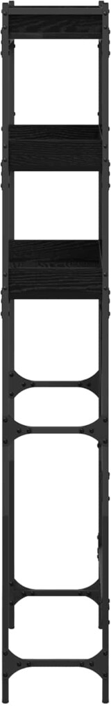 thumbnail of vidaXL Waschmaschinenregal Schwarz 0ak 67 x 25 x 163 cm Holzwerkstoff