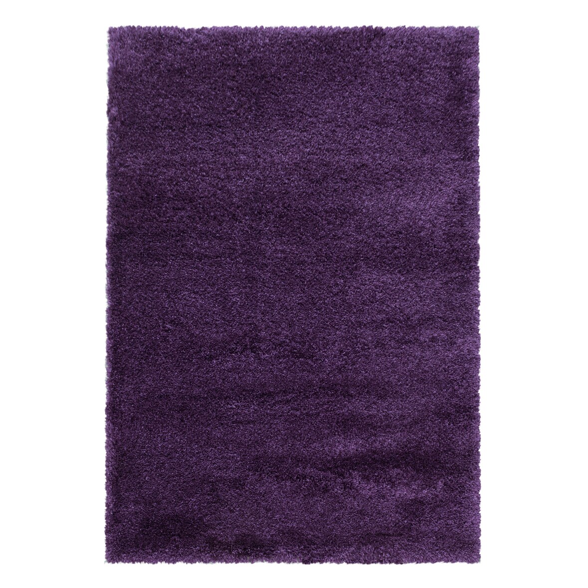 Carpetsale24 Shaggy Hochflor Teppich Lila 120x170 cm Extra Weich & Waschbar - Jute Rückseite, Einfarbig & Flauschig für Wohnzimmer & Schlafzimmer