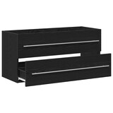 thumbnail of vidaXL Waschbeckenunterschrank Schwarz Eichen-Optik 100x38,5x48 cm