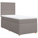 thumbnail of vidaXL Boxspringbett mit Matratze Taupe 90x190 cm Stoff