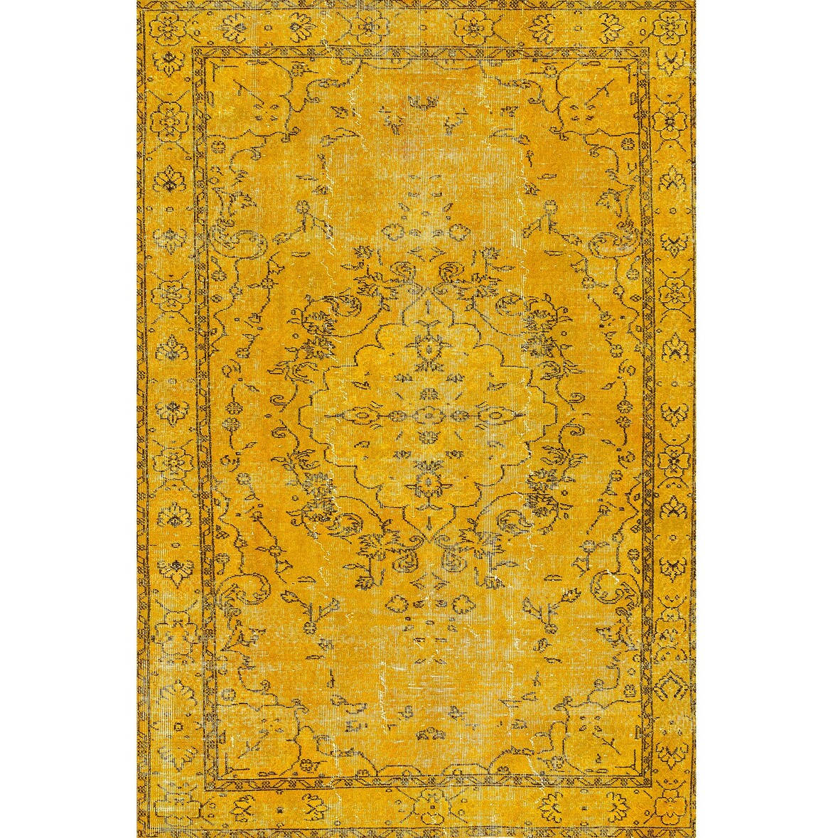 Giallo Bedruckter 120x180 Teppich Chenille-Druck Maschinell Hergestellt
