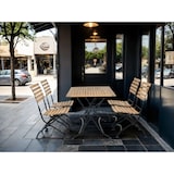 thumbnail of METRO PROFESSIONAL Gastro Tisch klappbar Baviera, Akazienholz/Stahl, 120 x 80 cm, natur/schwarz