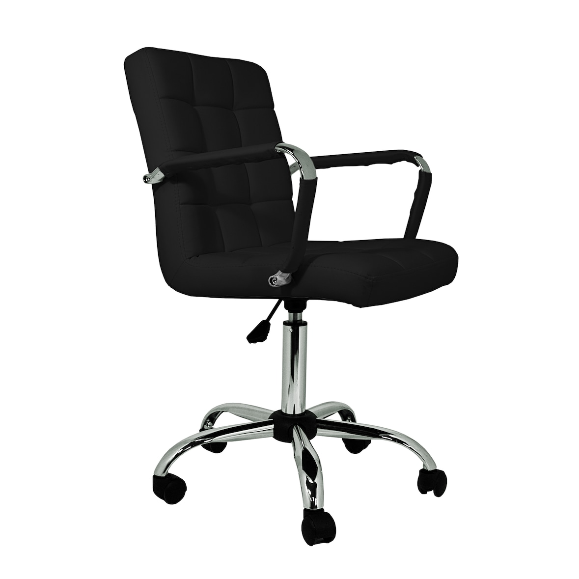 Silla de oficina con asiento color Negra. Modelo Isabella