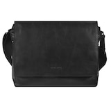thumbnail of Greenburry Umhängetasche Leder schwarz 38x27cm Damen Herren Schultertasche Messengerbag Aktentasche