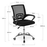 thumbnail of Pack de 2 Sillas de Oficina DASCK – Sillas Ergonómicas de Malla con Altura Ajustable y Base Cromada