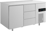 thumbnail of Gastro Kühltisch Umluftkühlung 1 Tür 3 Schubladen 1400x700x850mm -2/+8°C 281l