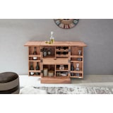 thumbnail of Hausbar Akazie Massivholz 65x91x50 cm Weinbar ausklappbar, Kleine Bar modern, Barschrank mit Türen, Spirituosenschrank mit Aufbewahrung für Flaschen