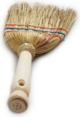 thumbnail of Handreisstrohbesen Hofbesen Feger Besen Reisstrohbesen Stroh mit Stiel, 3-Naht