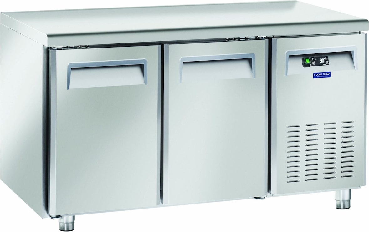 Cool Head Gekühlter Teigtisch, 2 Türen. Automatisches Auftauen. Temperatur +2°C/+8°C.  Misst 150x80x85h cm. Cool Head PA2100